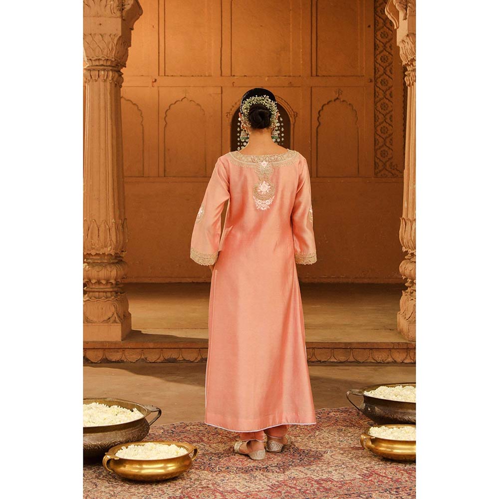 Sheetal Batra Pink Kurta With Pant (Set of 2)