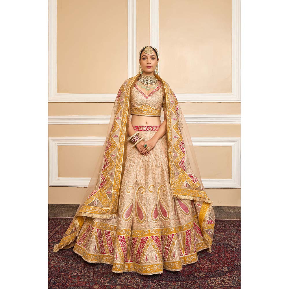 Sheetal Batra Multicolour Lehenga With Blouse And Dupatta (Set of 3)