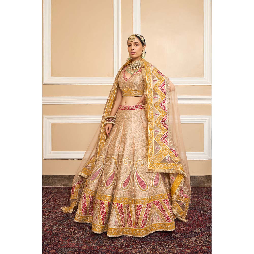 Sheetal Batra Multicolour Lehenga With Blouse And Dupatta (Set of 3)