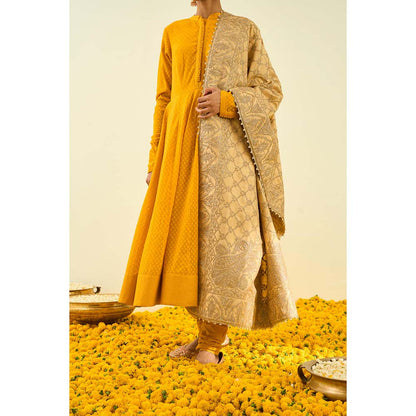 Sheetal Batra Gold Tilla Embroidery Dupatta