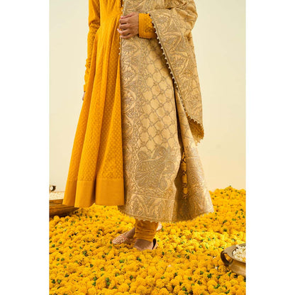 Sheetal Batra Gold Tilla Embroidery Dupatta