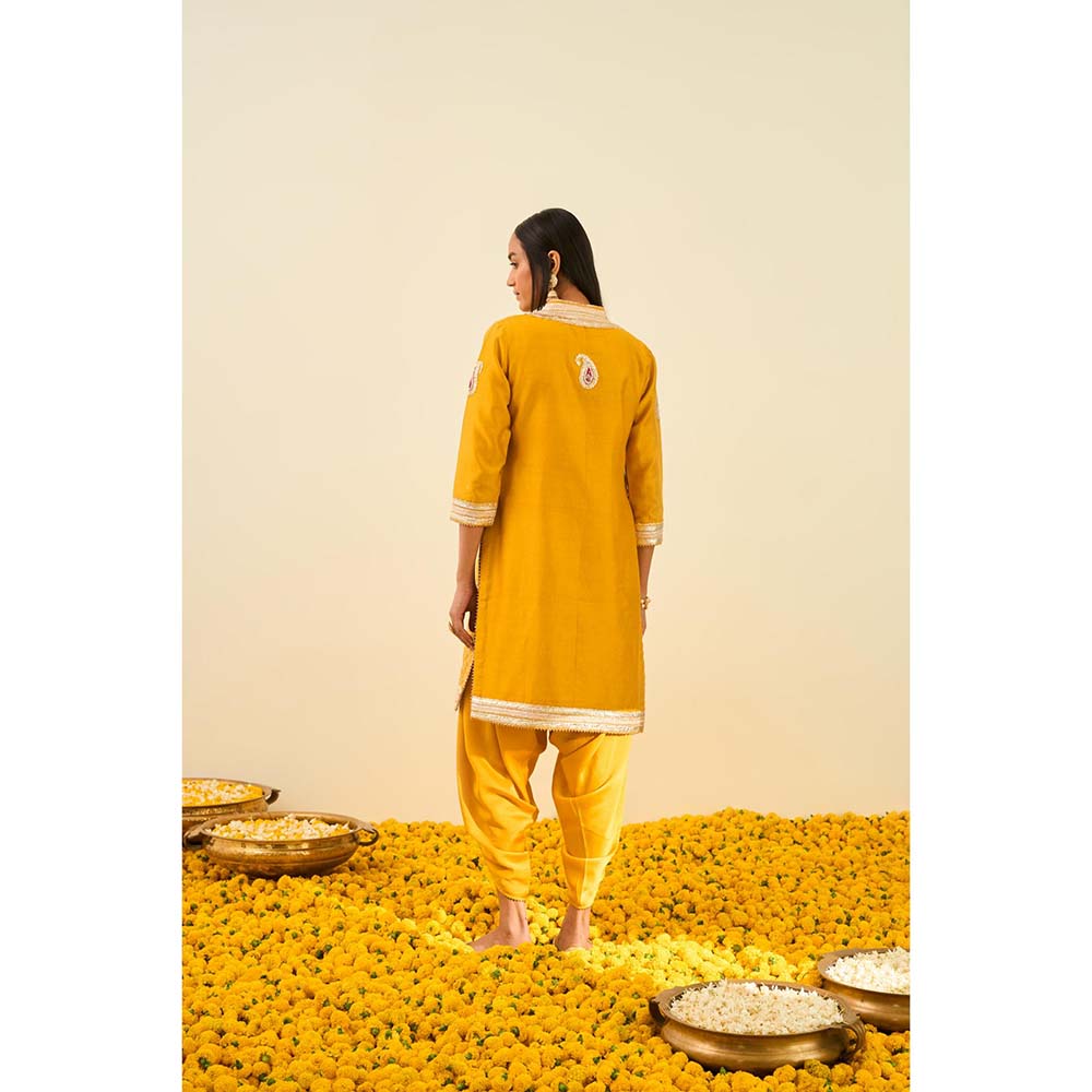 Sheetal Batra Yellow Kurta with Dhoti (Set of 2)