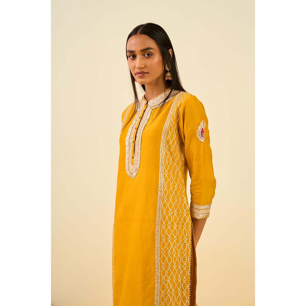 Sheetal Batra Yellow Kurta with Dhoti (Set of 2)