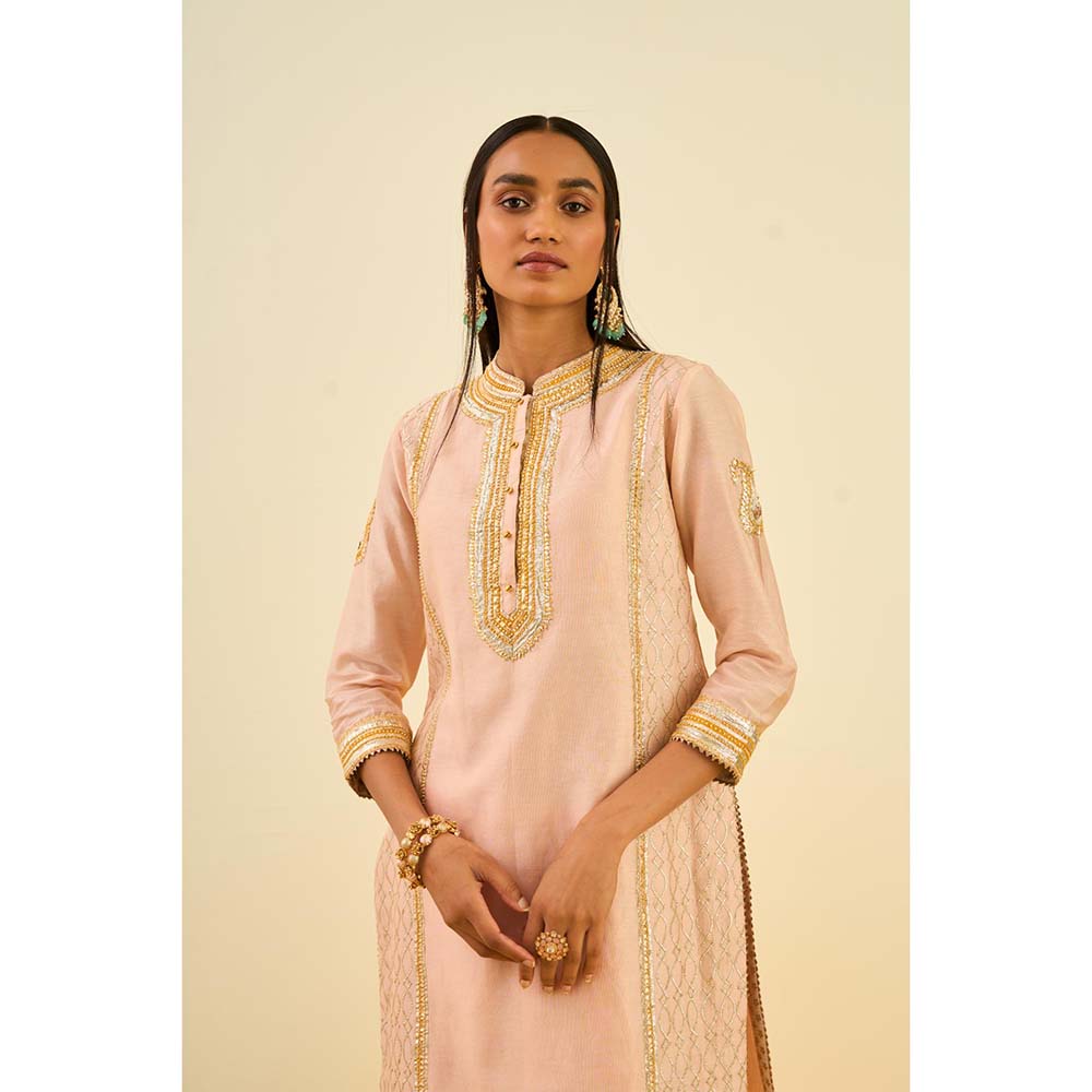 Sheetal Batra Pink Kurta with Dhoti (Set of 2)