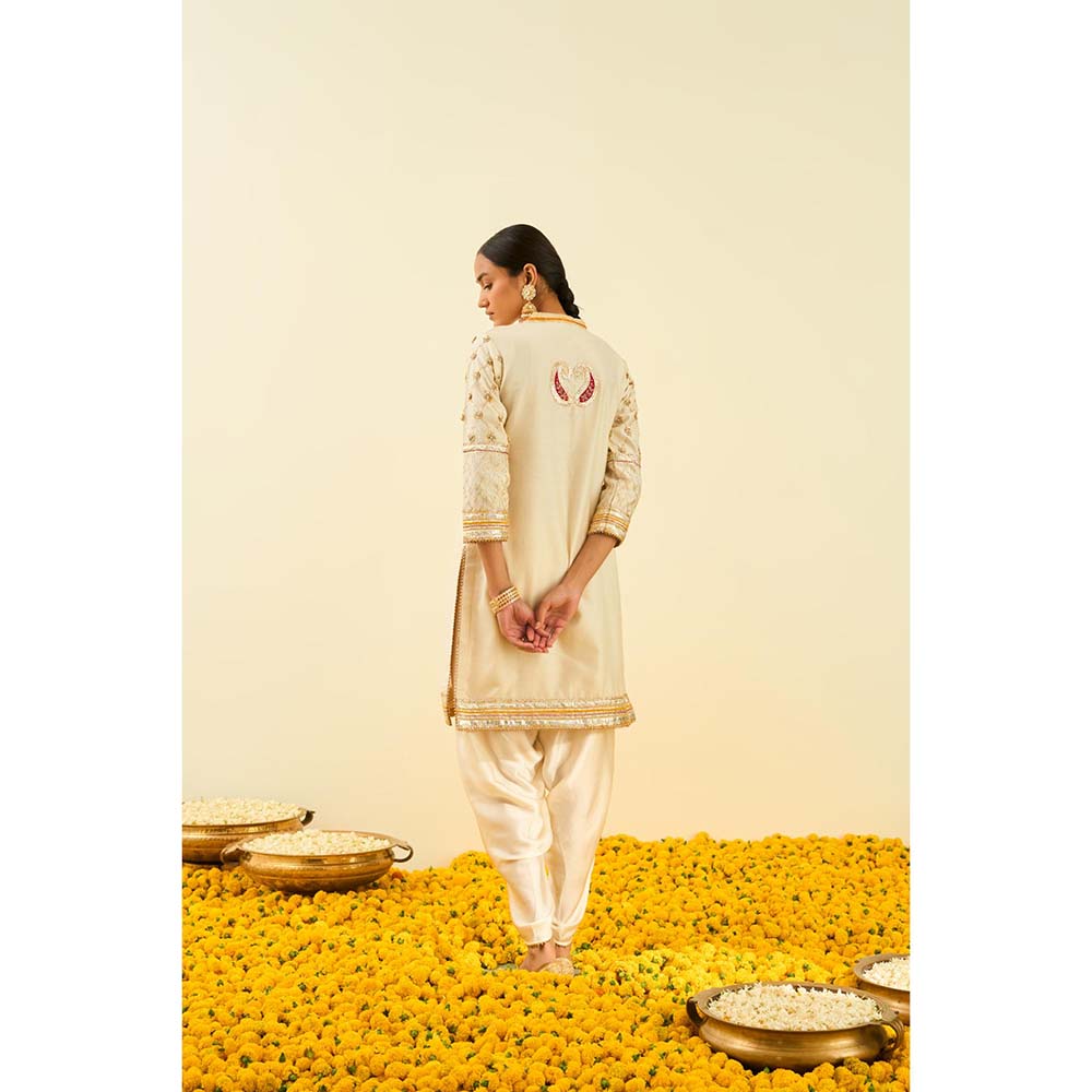Sheetal Batra Ivory Kurta with Dhoti (Set of 2)