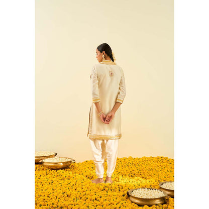 Sheetal Batra Ivory Kurta with Dhoti (Set of 2)
