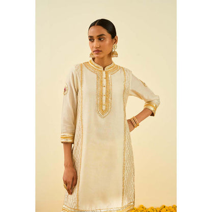 Sheetal Batra Ivory Kurta with Dhoti (Set of 2)