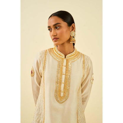 Sheetal Batra Ivory Kurta with Dhoti (Set of 2)