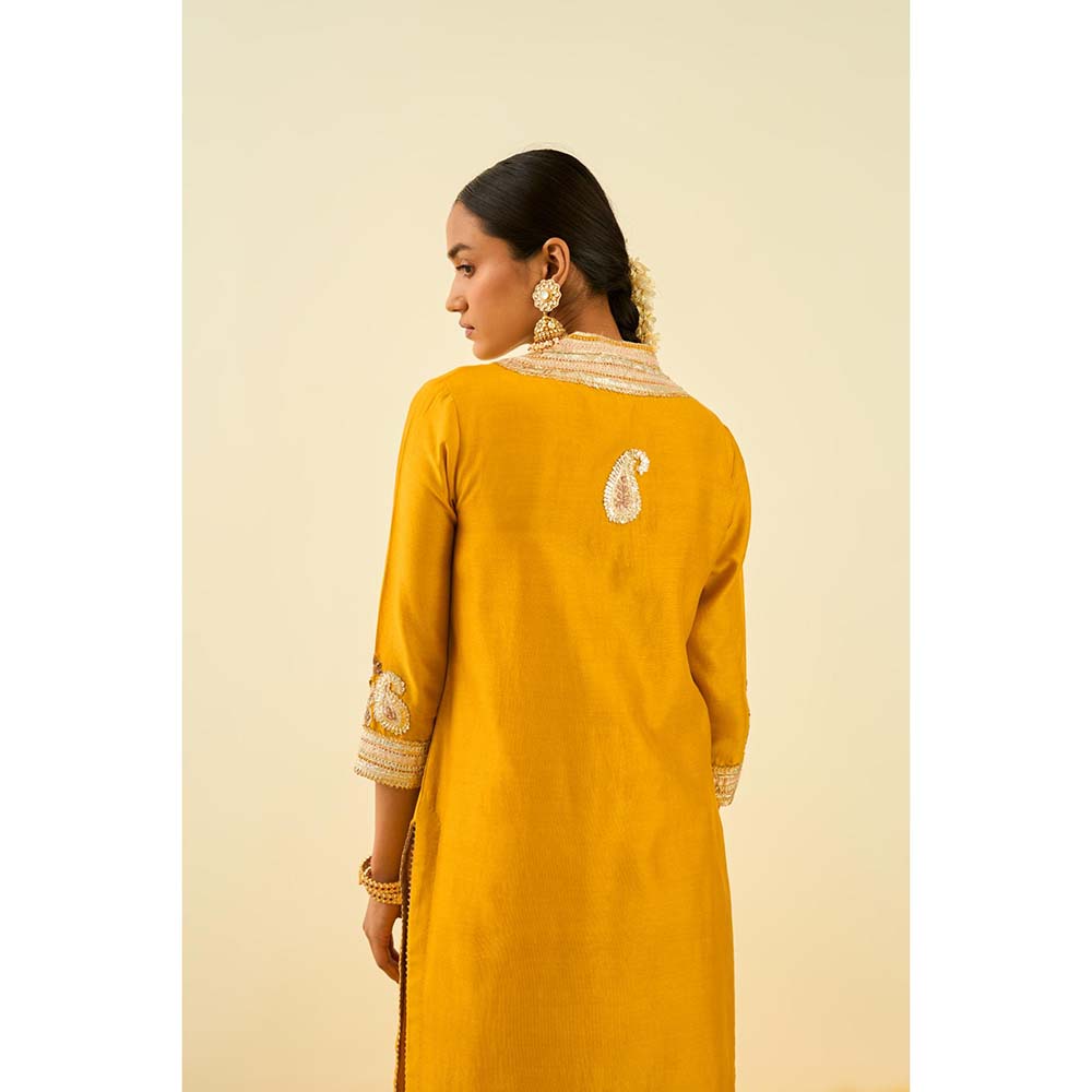 Sheetal Batra Yellow Kurta with Palazzo (Set of 2)