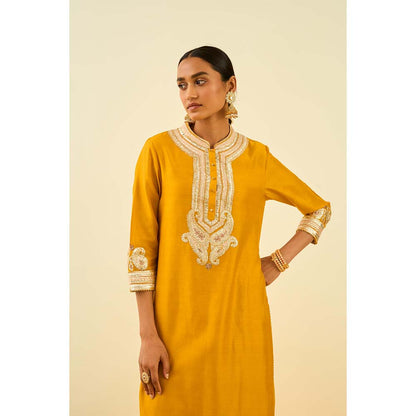 Sheetal Batra Yellow Kurta with Palazzo (Set of 2)