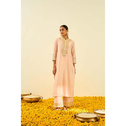 Sheetal Batra Pink Kurta with Palazzo (Set of 2)