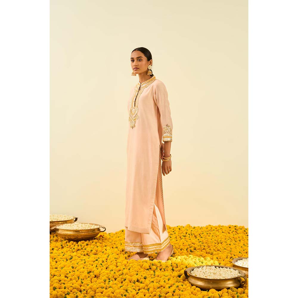 Sheetal Batra Pink Kurta with Palazzo (Set of 2)