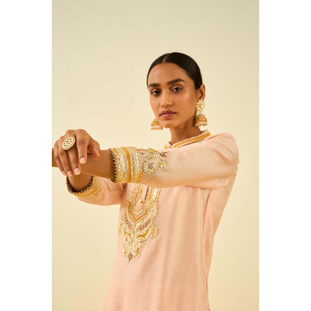 Sheetal Batra Pink Kurta with Palazzo (Set of 2)