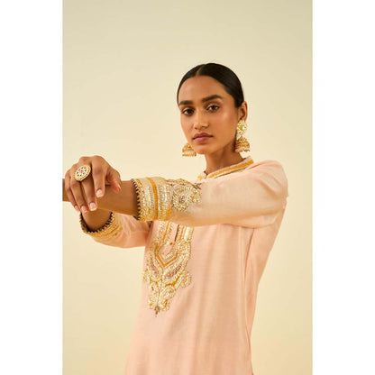 Sheetal Batra Pink Kurta with Palazzo (Set of 2)