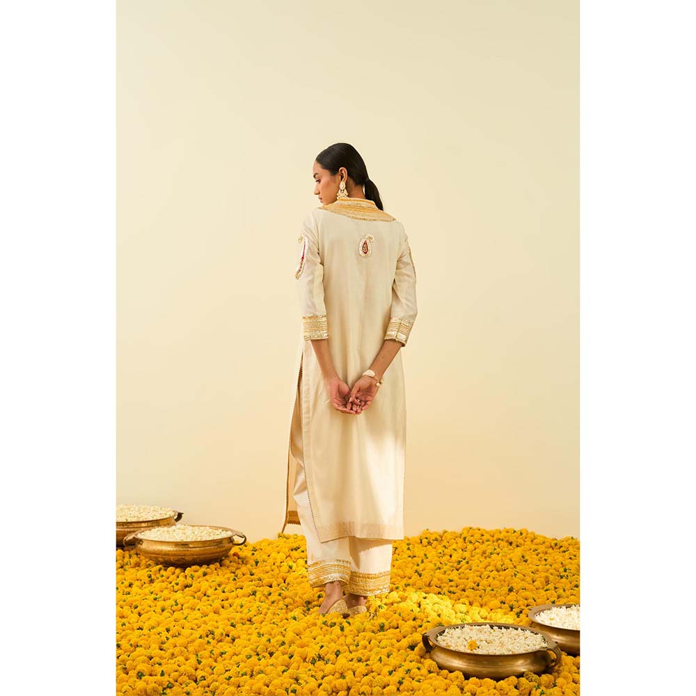 Sheetal Batra Ivory Kurta with Palazzo (Set of 2)