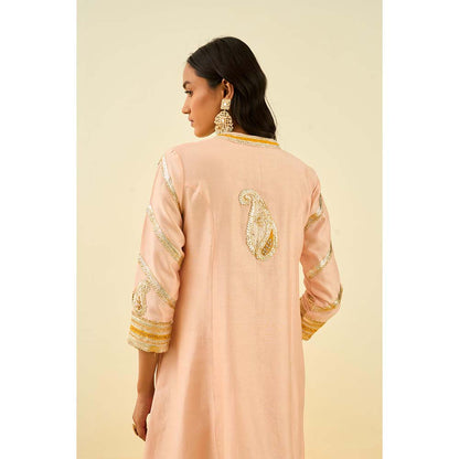 Sheetal Batra Pink Short Kurta with Salwar and Dupatta (Set of 3)