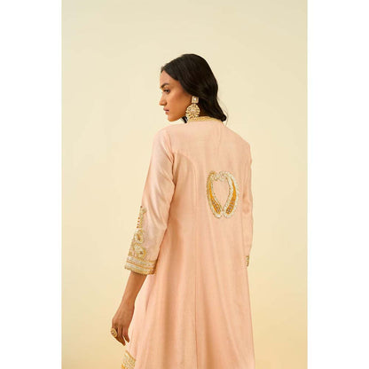 Sheetal Batra Pink Short Kurta with Salwar and Dupatta (Set of 3)