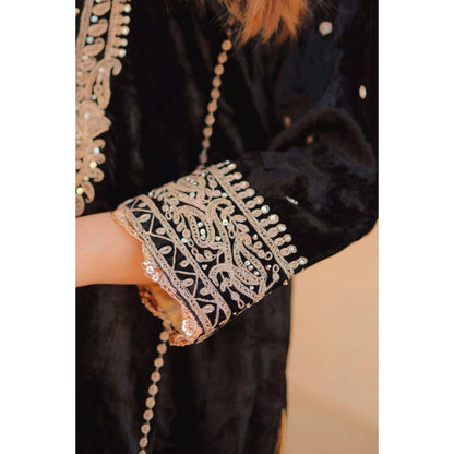 Sheetal Batra Ayat - Silk Velvet Short Kurta With Salwar