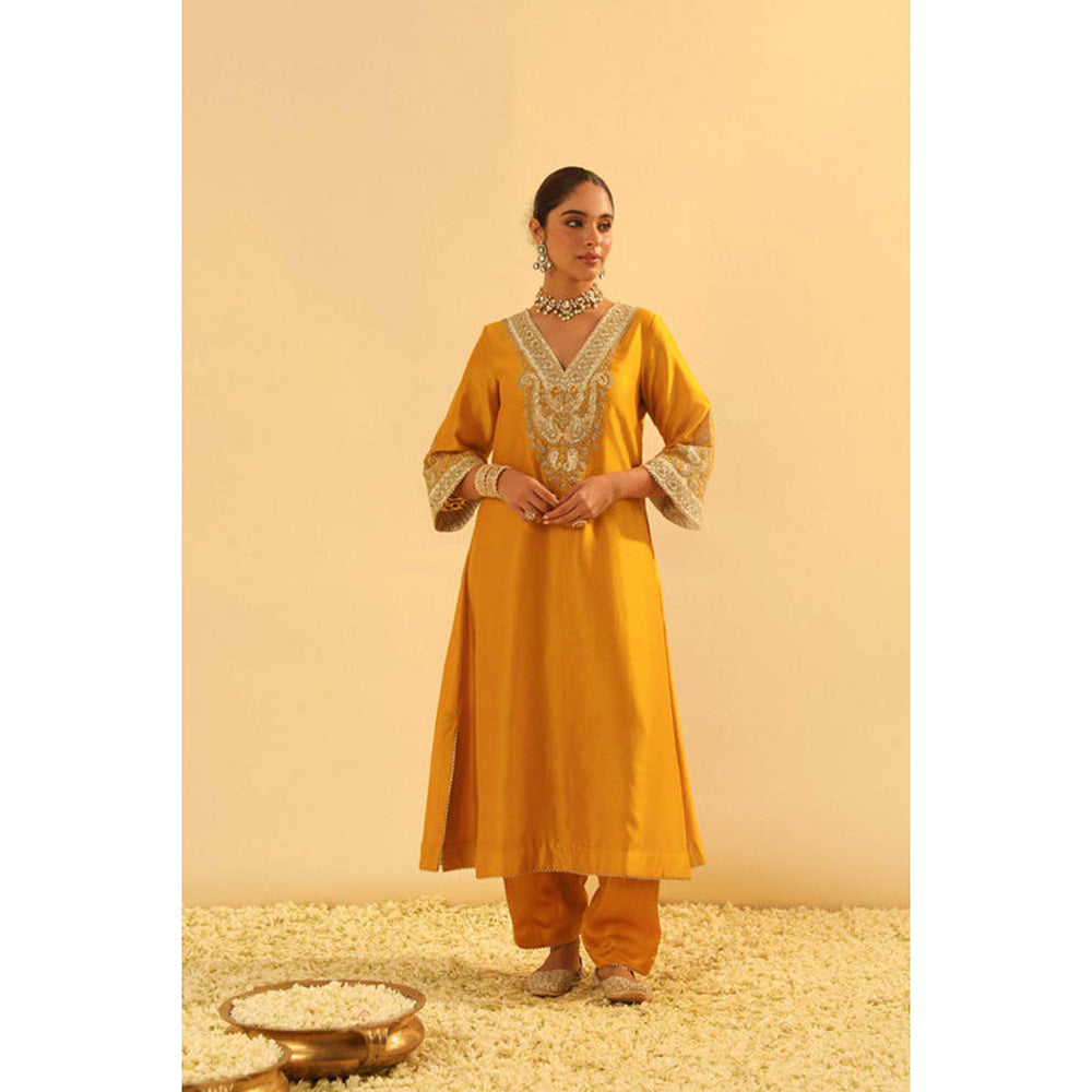 Sheetal Batra Shazana - Long A-Line Choga With Salwar And Dupatta