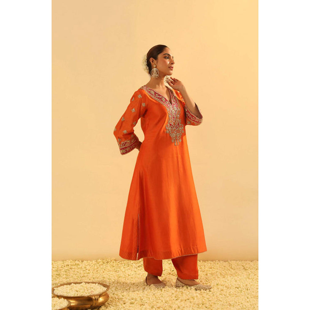 Sheetal Batra Alima - Long A-Line Choga With Salwar And Dupatta