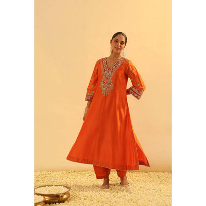 Sheetal Batra Alima - Long A-Line Choga With Salwar And Dupatta