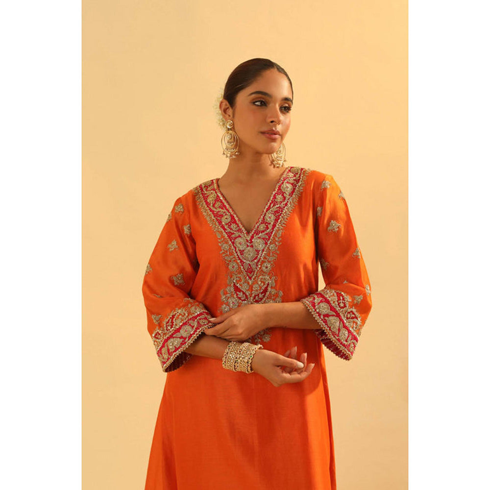 Sheetal Batra Alima - Long A-Line Choga With Salwar And Dupatta