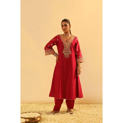 Sheetal Batra Alima - Long A-Line Choga With Salwar And Dupatta