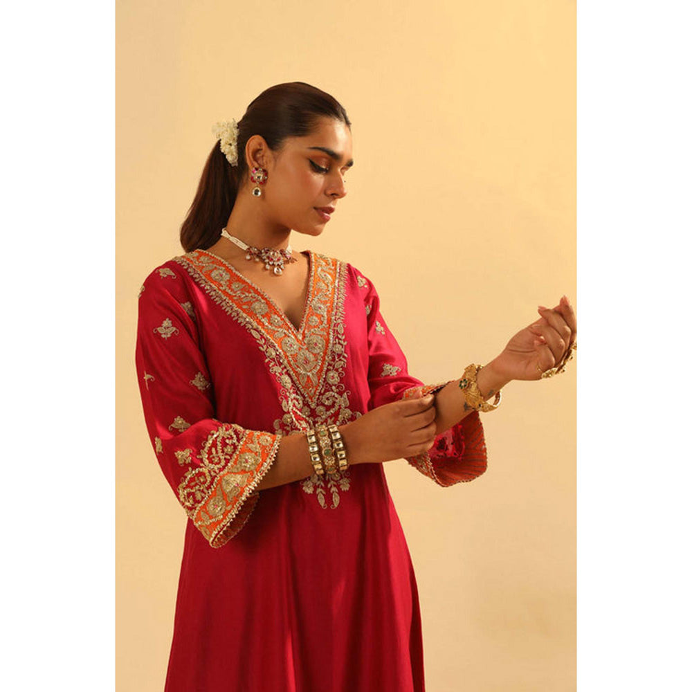 Sheetal Batra Alima - Long A-Line Choga With Salwar And Dupatta
