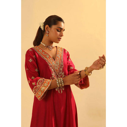 Sheetal Batra Alima - Long A-Line Choga With Salwar And Dupatta