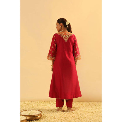 Sheetal Batra Alima - Long A-Line Choga With Salwar And Dupatta
