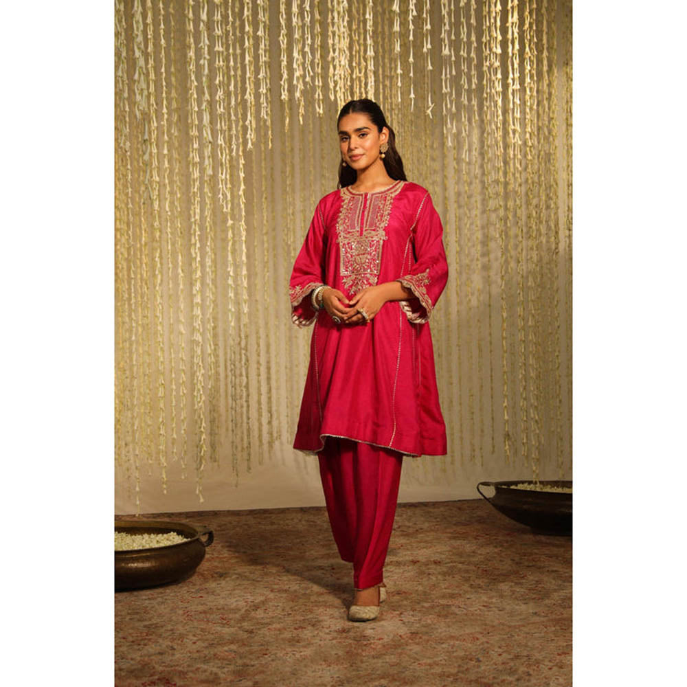 Sheetal Batra Meher - Hot Pink Short Choga With Salwar