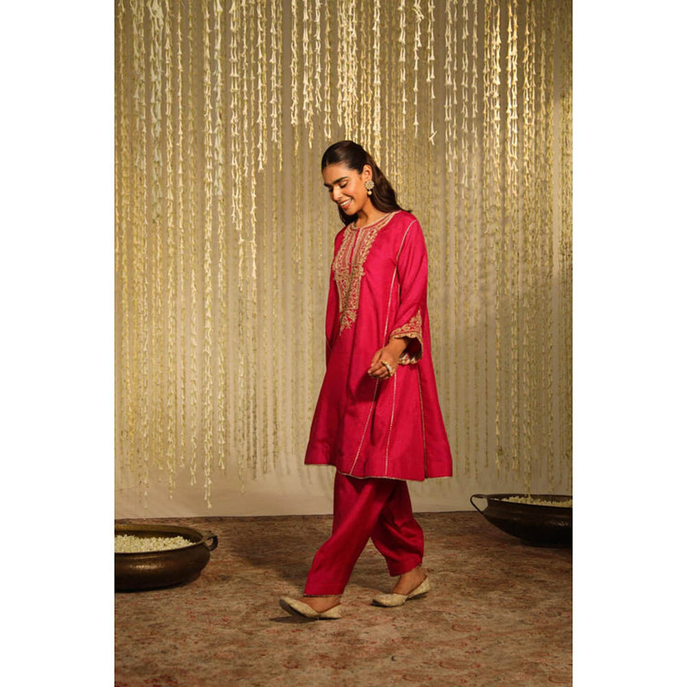 Sheetal Batra Meher - Hot Pink Short Choga With Salwar