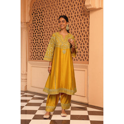 Sheetal Batra Aiman - Short Knee Length Choga With Salwar