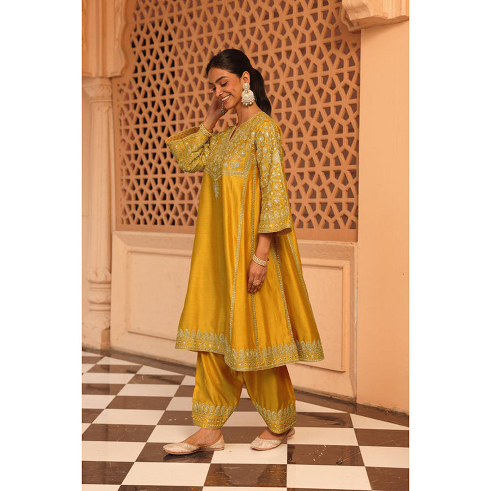 Sheetal Batra Aiman - Short Knee Length Choga With Salwar