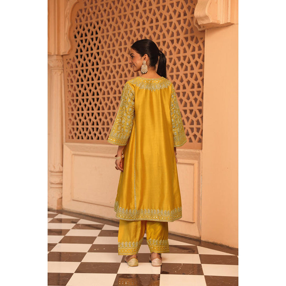 Sheetal Batra Aiman - Short Knee Length Choga With Salwar