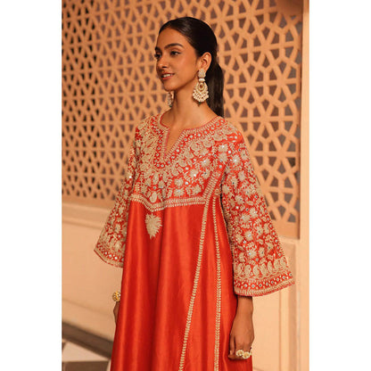 Sheetal Batra Aiman - Short Knee Length Choga With Salwar