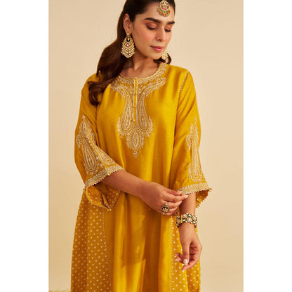Sheetal Batra Jeriah - Mustard Short Chauga With Salwar And Dupatta