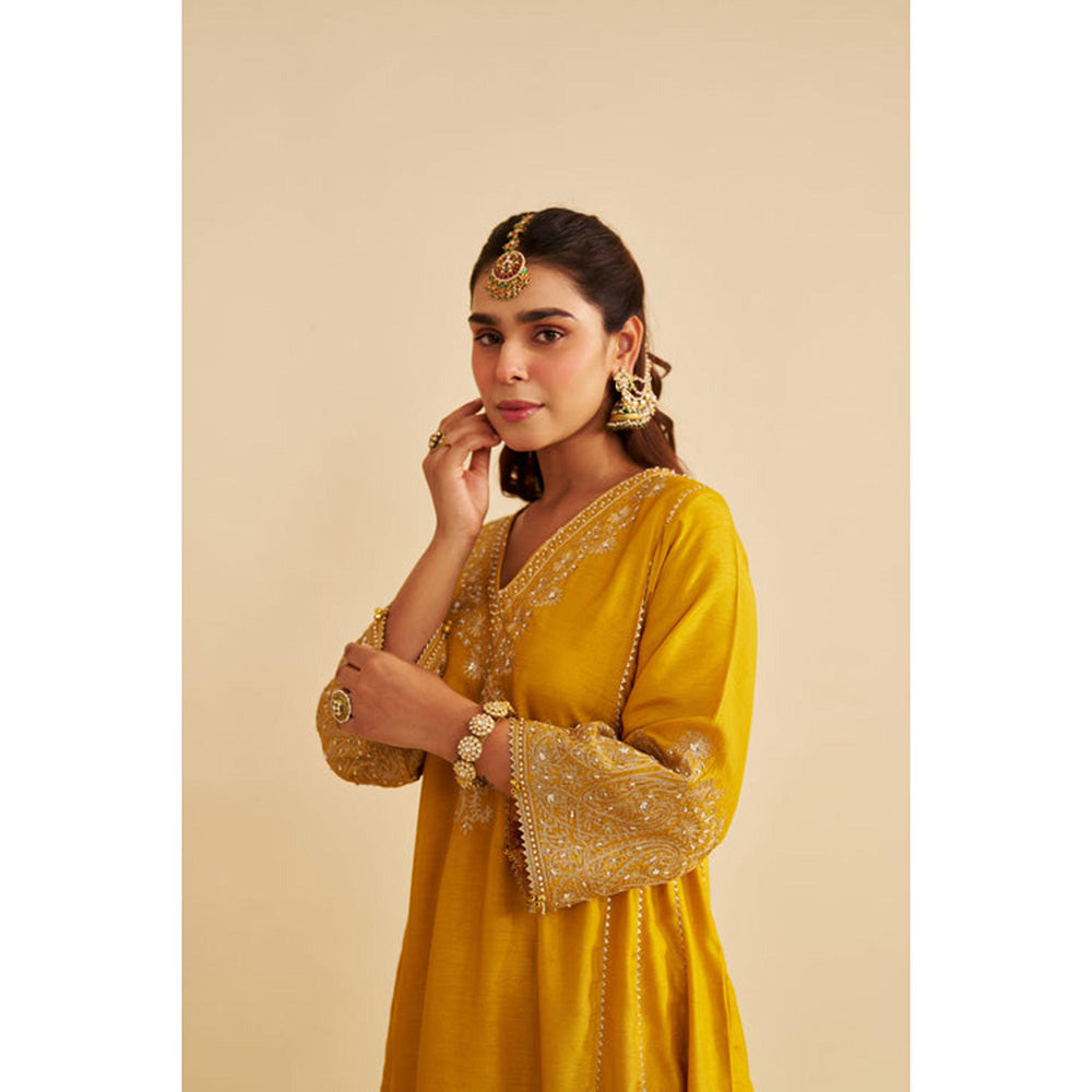 Sheetal Batra Niyah - Mustard Short Chauga With Salwar And Dupatta (Rts)