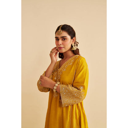 Sheetal Batra Niyah - Mustard Short Chauga With Salwar And Dupatta (Rts)