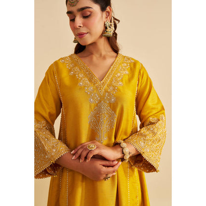 Sheetal Batra Niyah - Mustard Short Chauga With Salwar And Dupatta (Rts)