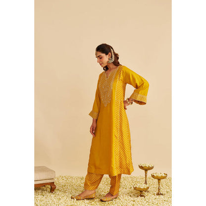 Sheetal Batra Esra - Mustard Long Chauga With Salwar