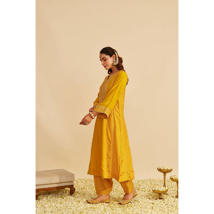 Sheetal Batra Esra - Mustard Long Chauga With Salwar