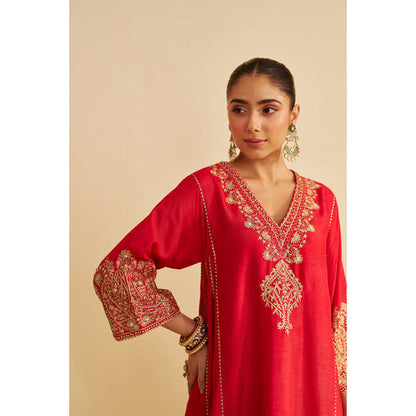 Sheetal Batra Niyah - Red Short Chauga With Salwar
