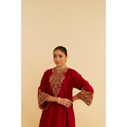 Sheetal Batra Marwa - Deep Red Short Chauga With Salwar (Lxrts)