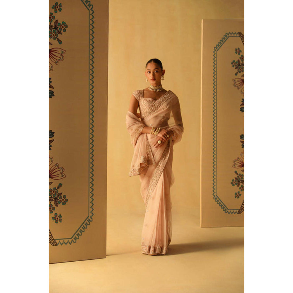 Sheetal Batra Maliha Saree With Stitched Blouse