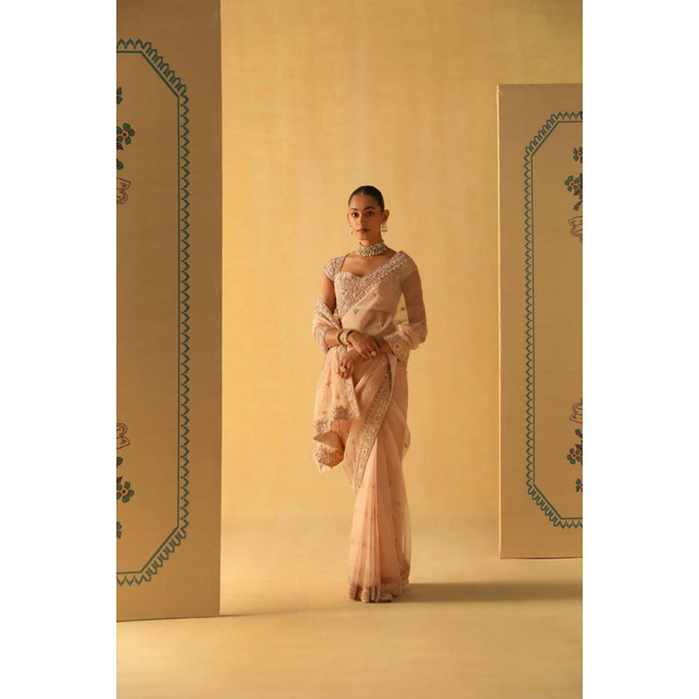 Sheetal Batra Maliha Saree With Stitched Blouse