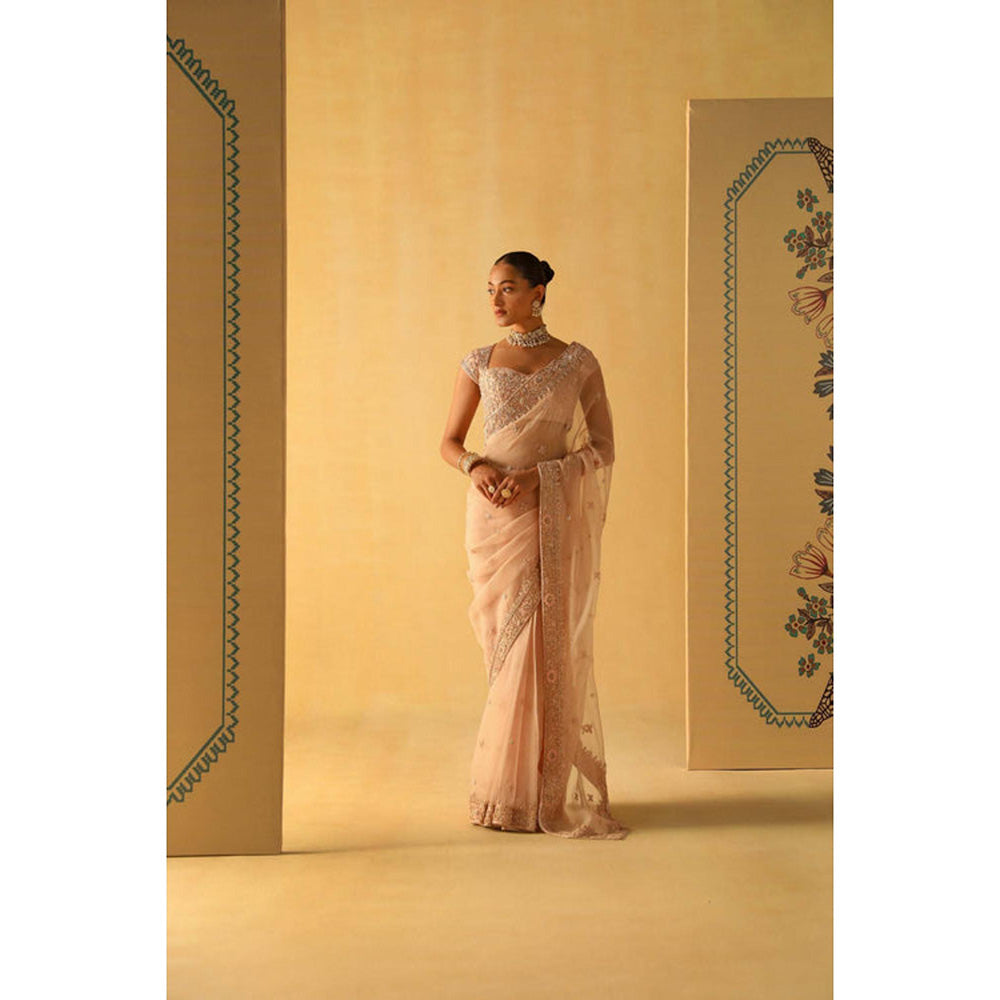 Sheetal Batra Maliha Saree With Stitched Blouse