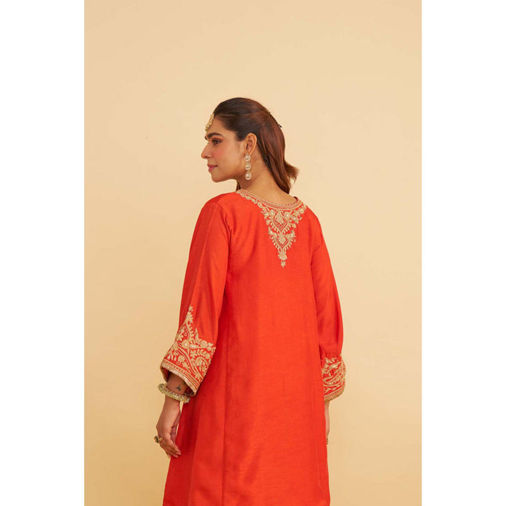 Sheetal Batra Marwa - Burnt Orange Short Chauga With Salwar And Dupatta