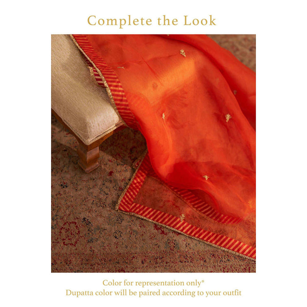 Sheetal Batra Amaya - Burnt Orange Long Kaftan With Salwar