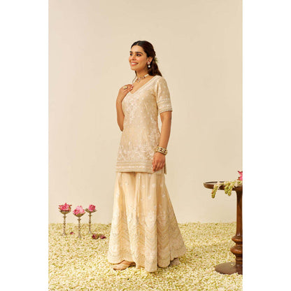 Sheetal Batra Sameeha - Short Kurta With Sharara And Dupatta